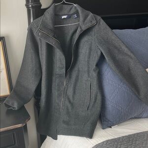 Lands' End Charcoal Utility Jacket